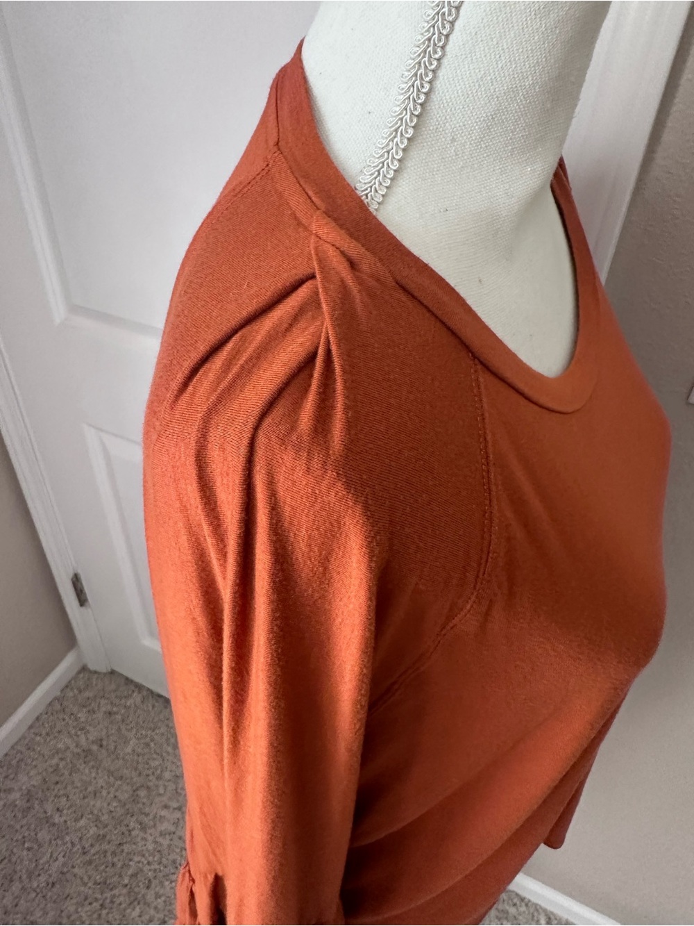 Rust Bell Sleeve Top - Picture 2 of 9